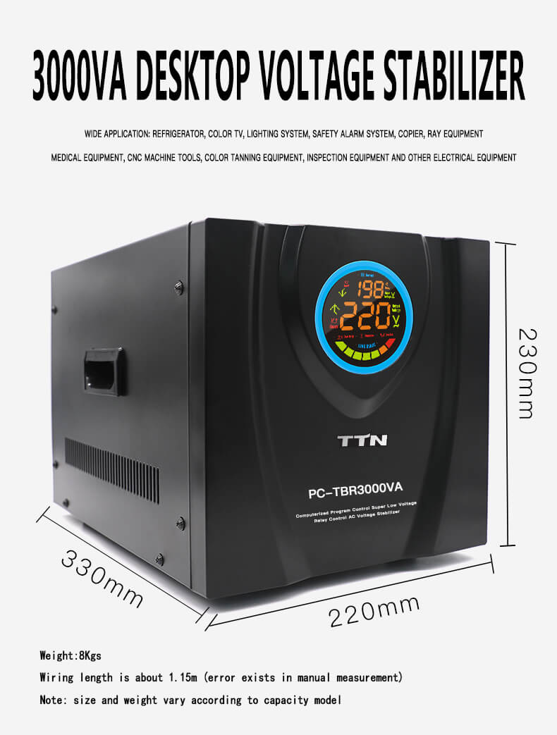 PC-TDR500VA-15000VA TV 3000VA 1phase Nullam Imperium Regulator
