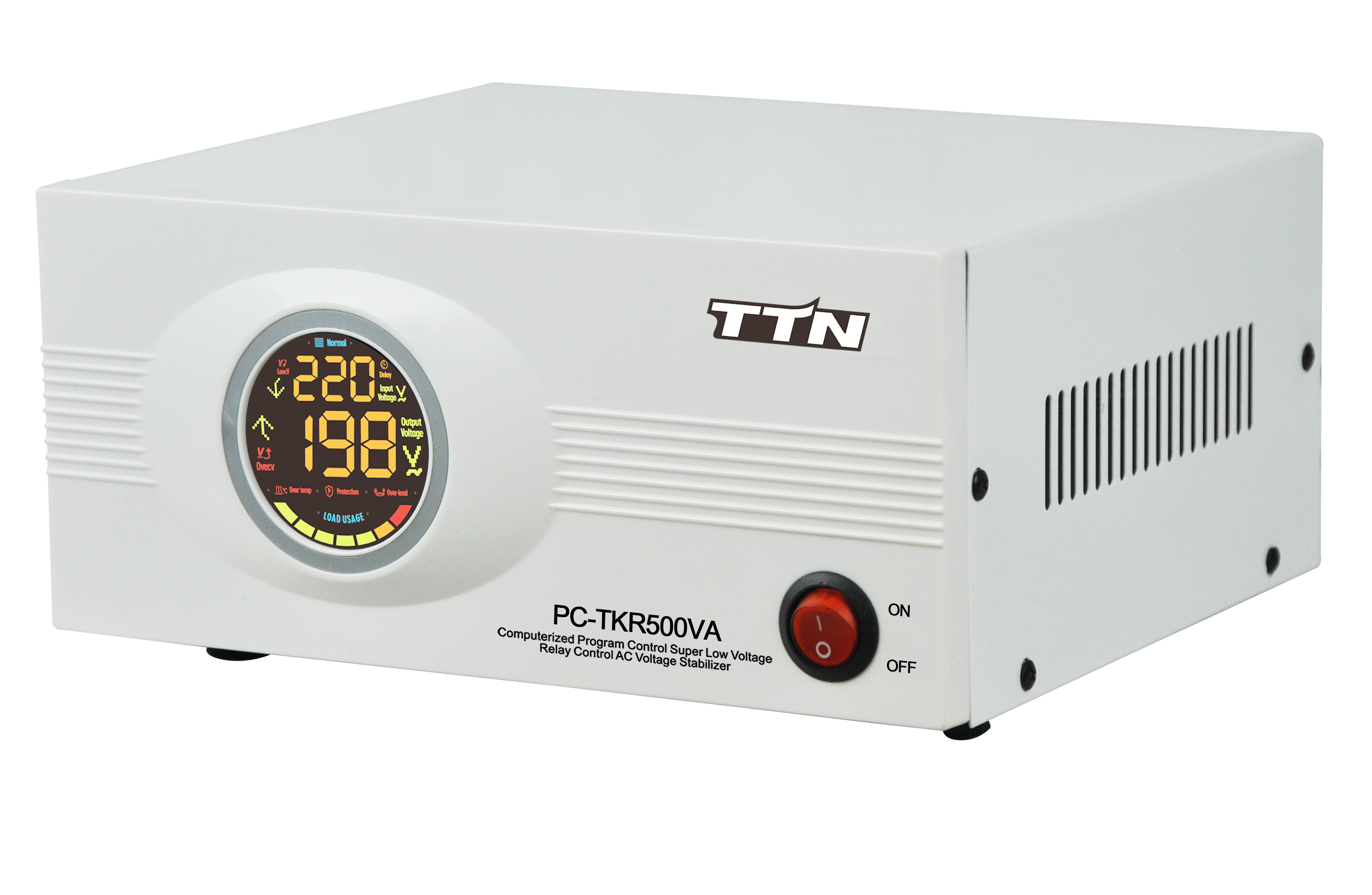 PC-TKR V Gurd 220V 500VA Nullam Control intentione Stabilizer